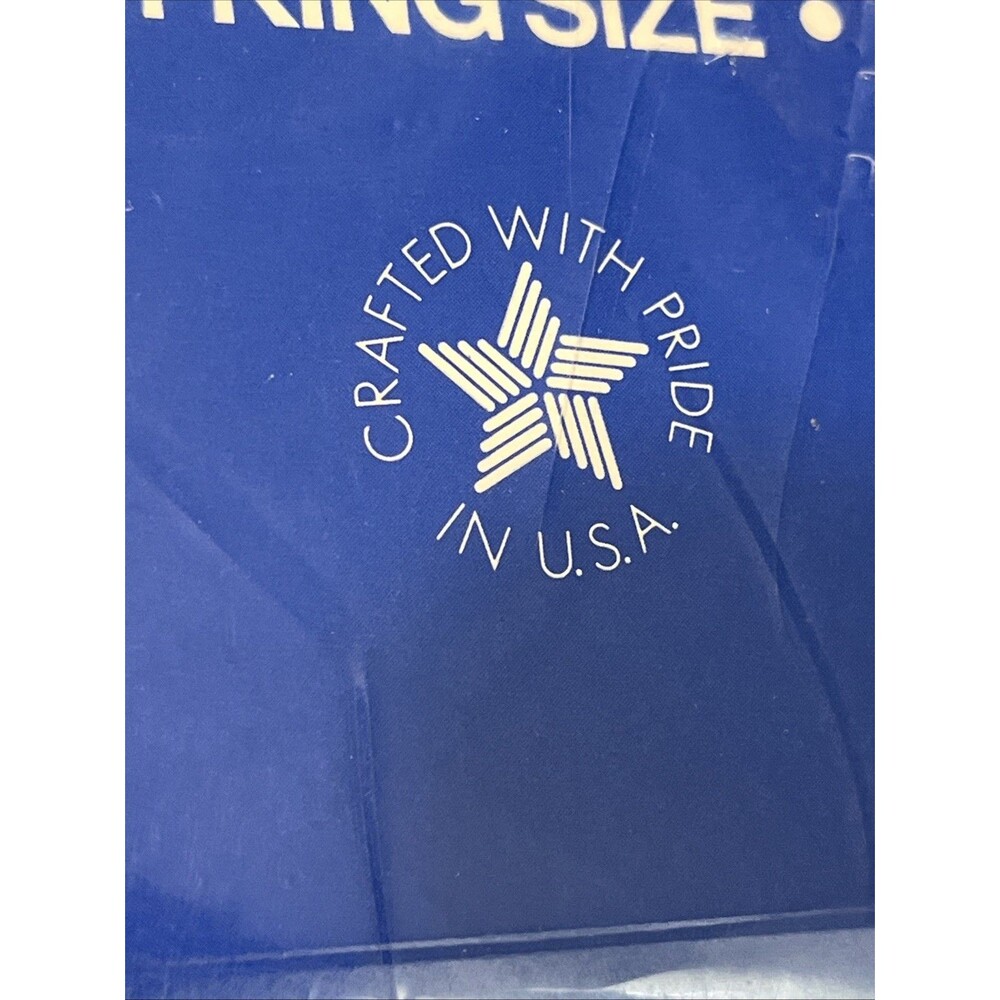 Vtg St. Marys Fieldcrest Mills Full Twin 72x90 Acrylic Blanket WHITE Made In USA - Picture 7 of 8